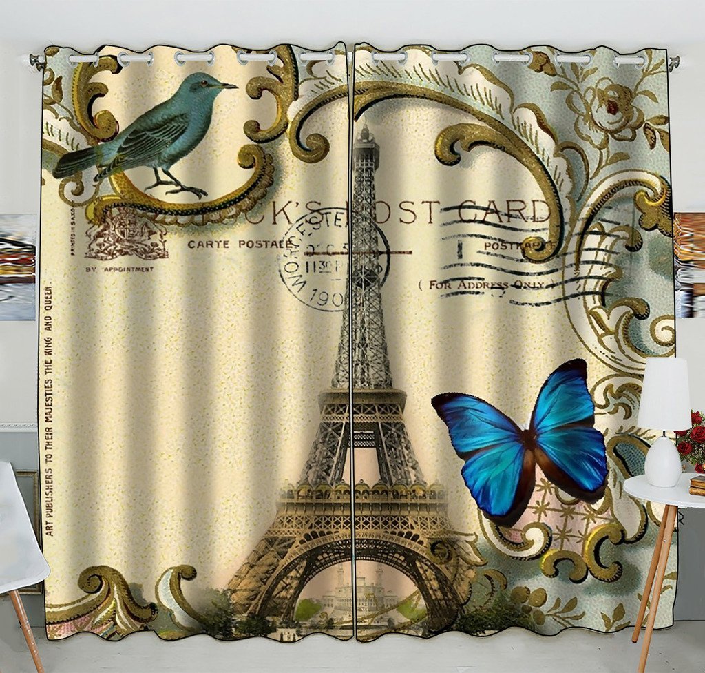 Detail Eiffel Tower Window Curtains Nomer 21