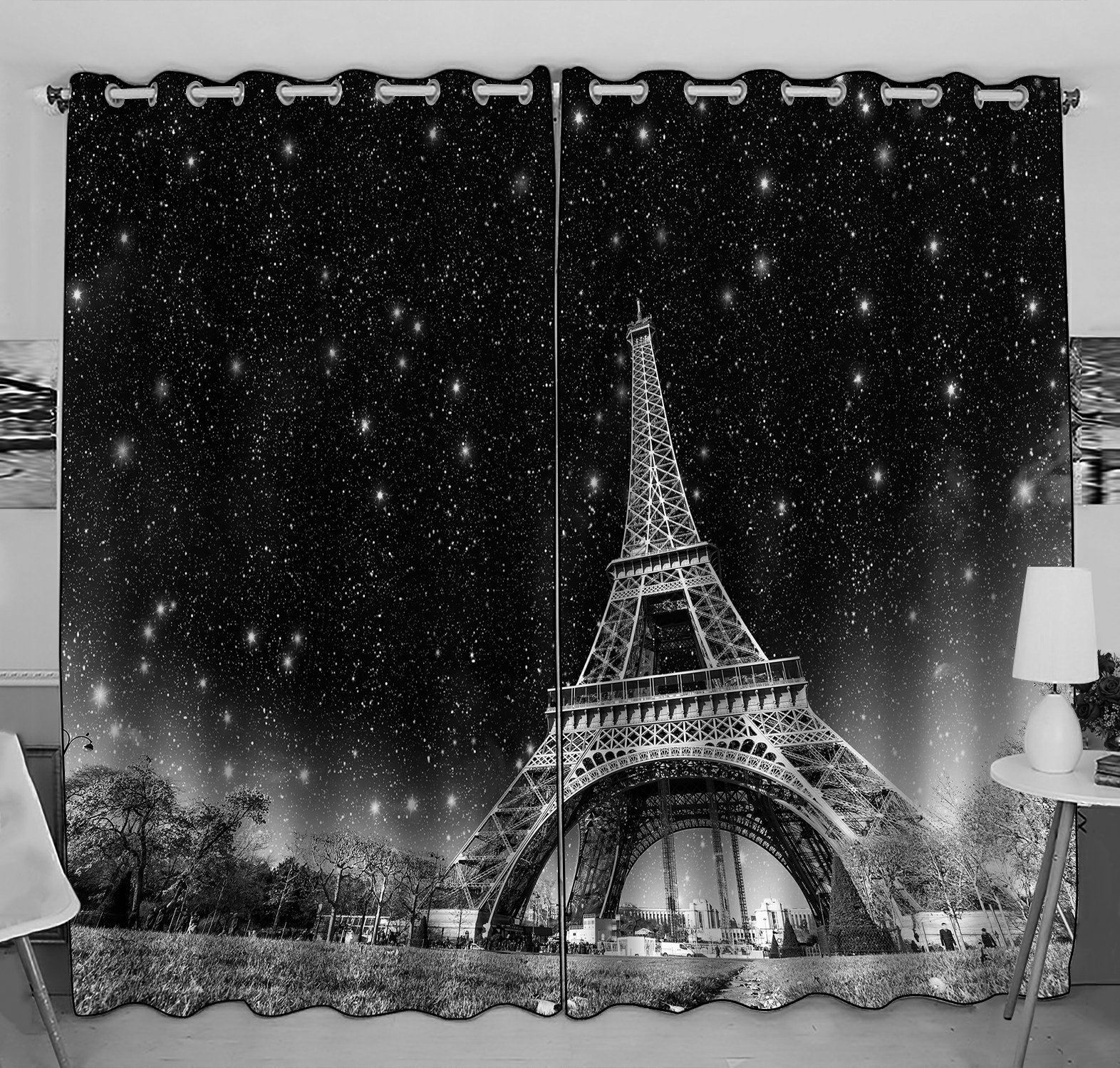 Detail Eiffel Tower Window Curtains Nomer 26