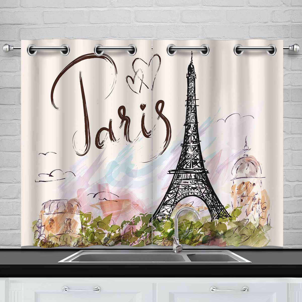 Detail Eiffel Tower Window Curtains Nomer 27