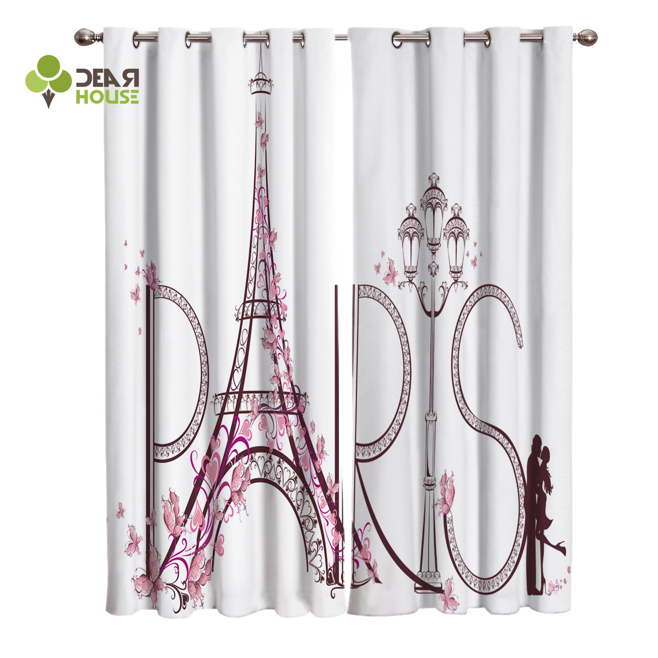 Detail Eiffel Tower Window Curtains Nomer 29
