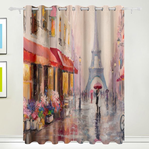 Detail Eiffel Tower Window Curtains Nomer 30