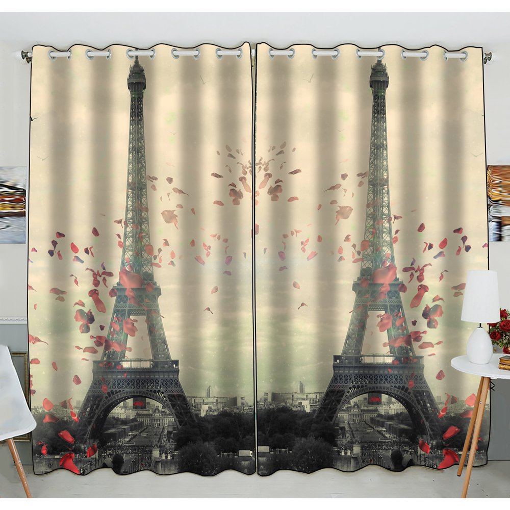 Detail Eiffel Tower Window Curtains Nomer 4