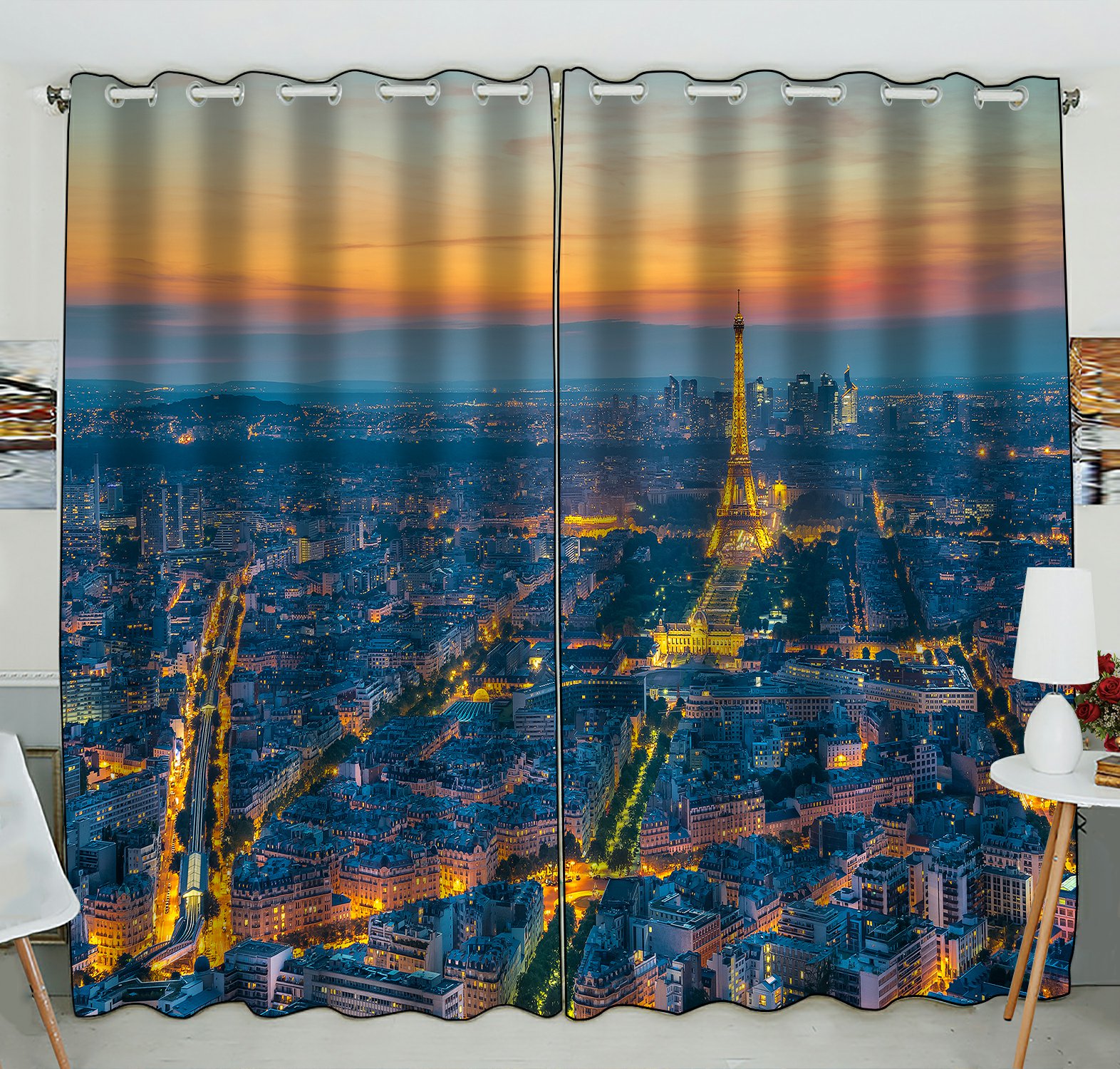 Detail Eiffel Tower Window Curtains Nomer 31