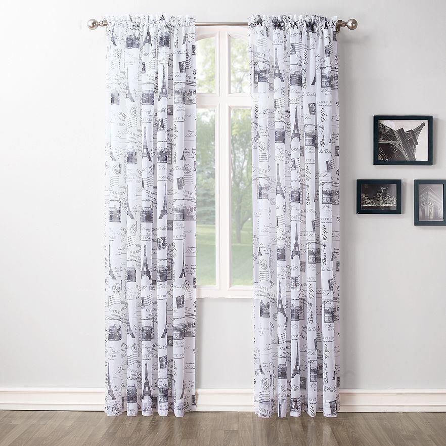 Detail Eiffel Tower Window Curtains Nomer 5
