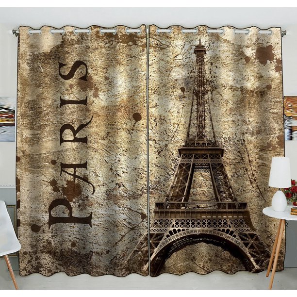 Detail Eiffel Tower Window Curtains Nomer 6