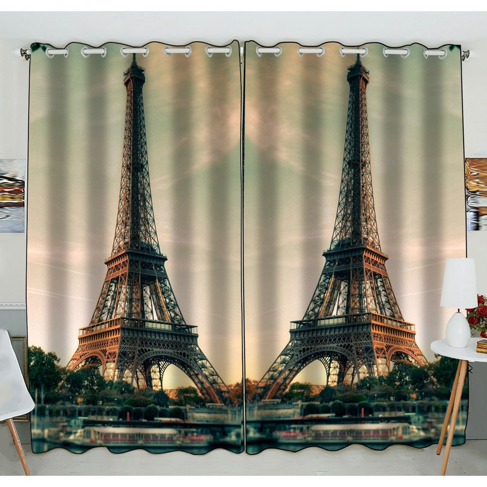 Detail Eiffel Tower Window Curtains Nomer 9