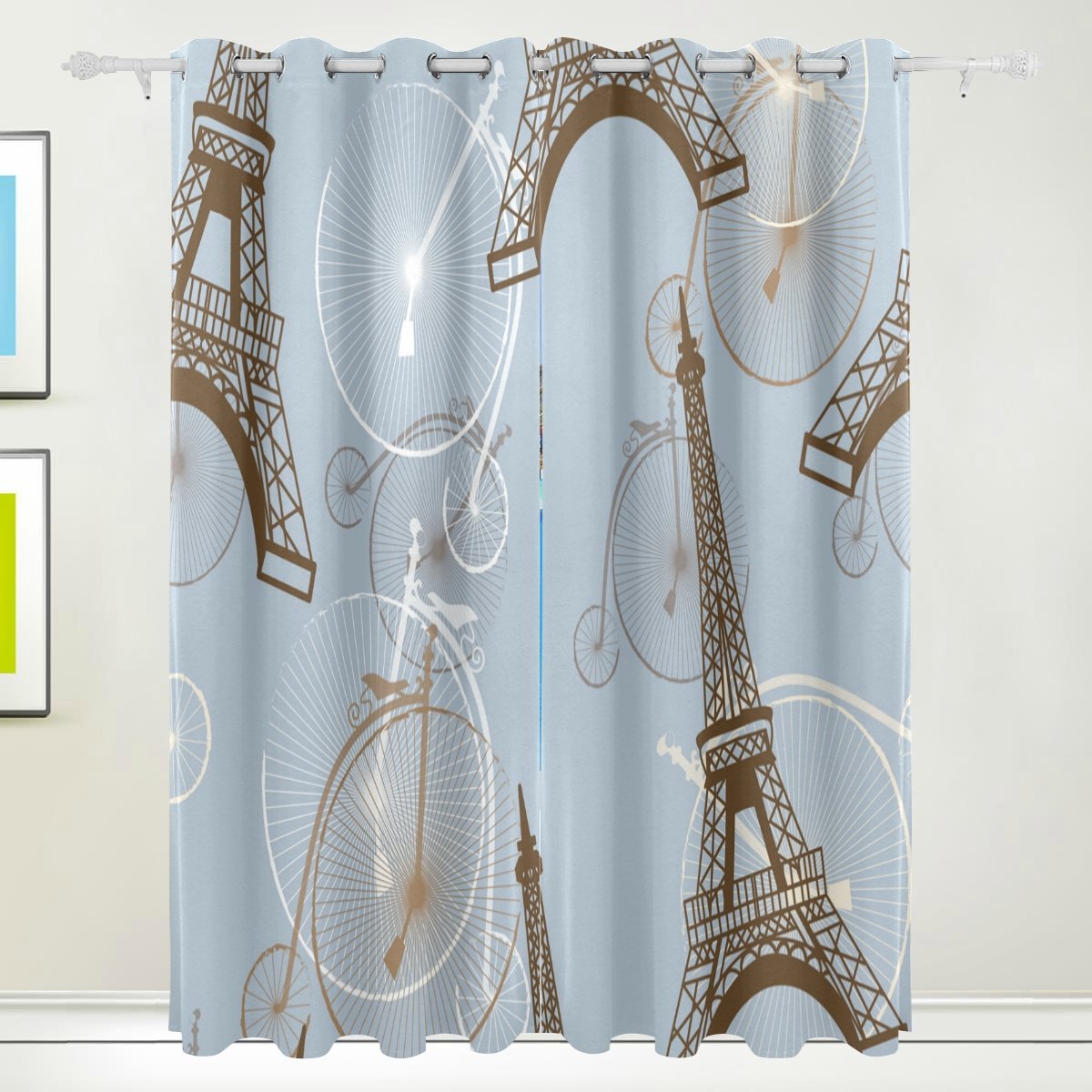 Detail Eiffel Tower Window Curtains Nomer 10