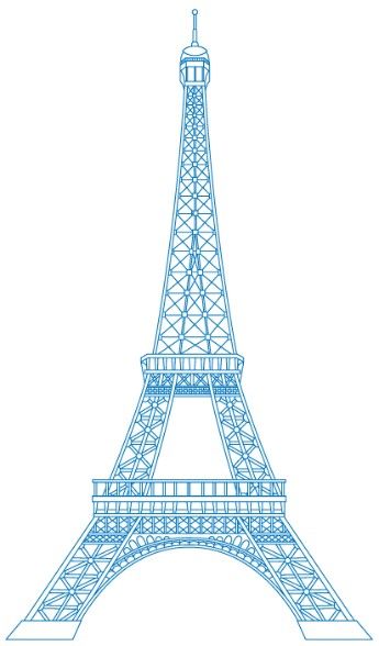 Detail Eiffle Tower Clip Art Nomer 31