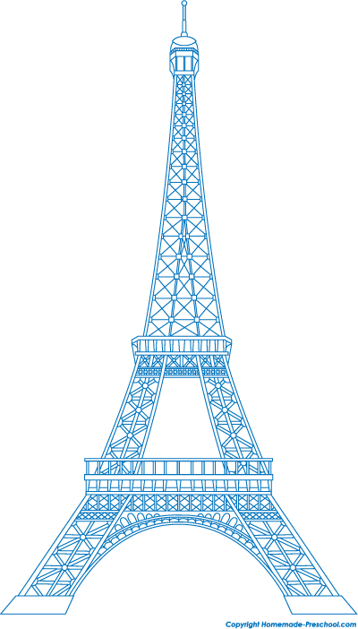 Detail Eiffle Tower Clip Art Nomer 10