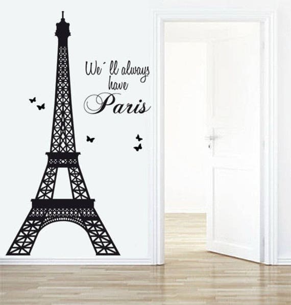 Detail Eiffle Tower Wall Sticker Nomer 3