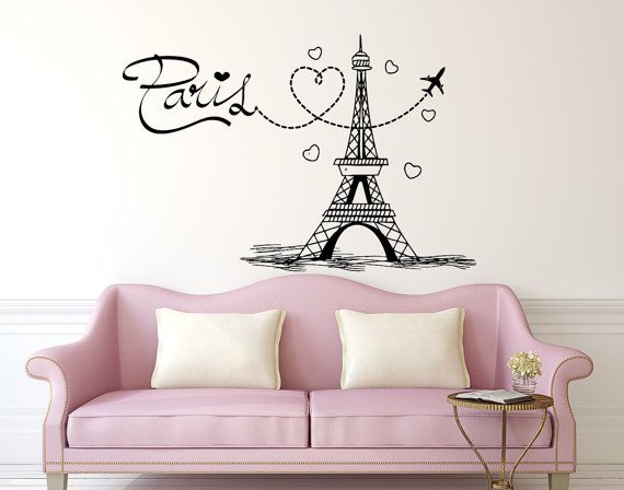 Detail Eiffle Tower Wall Sticker Nomer 21