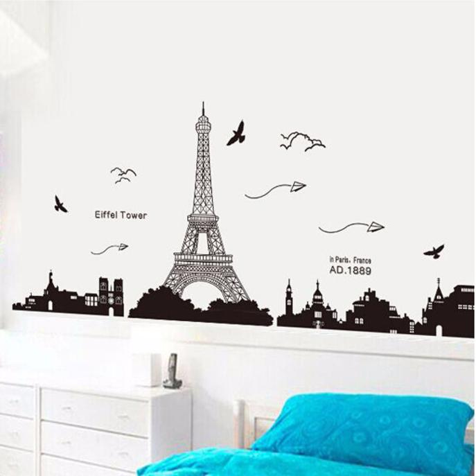 Detail Eiffle Tower Wall Sticker Nomer 54