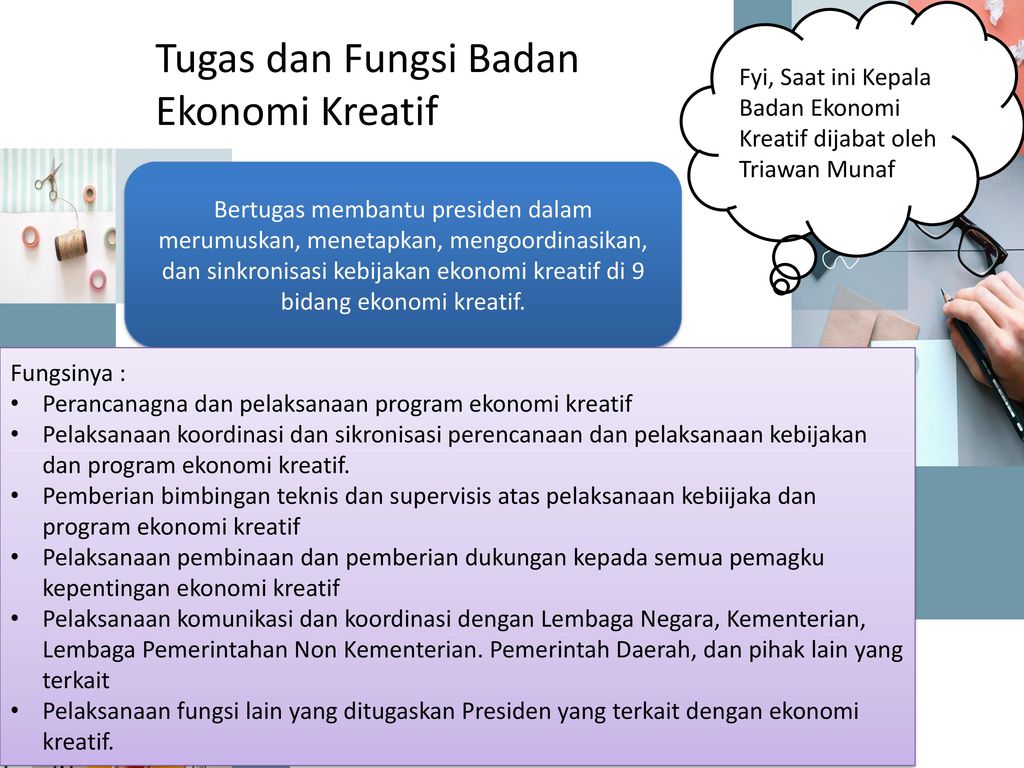 Detail Ekonomi Kreatif Ppt Nomer 15