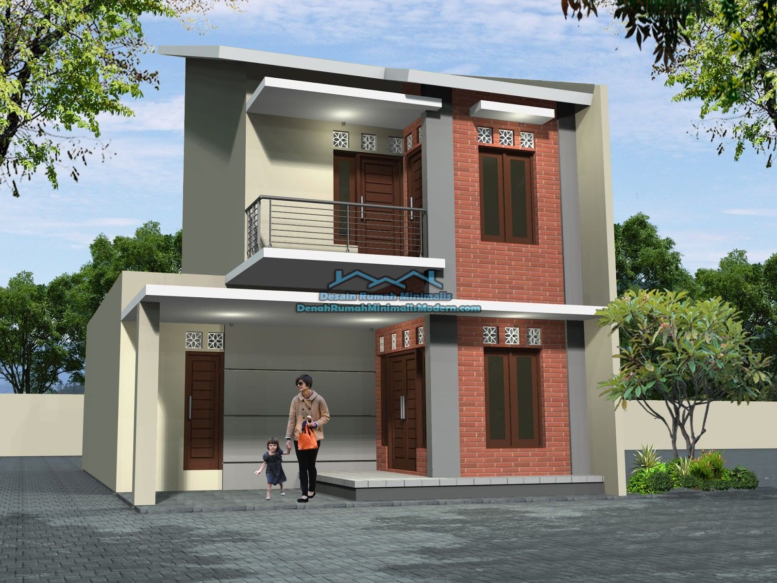 Eksterior Rumah Minimalis 2 Lantai - KibrisPDR