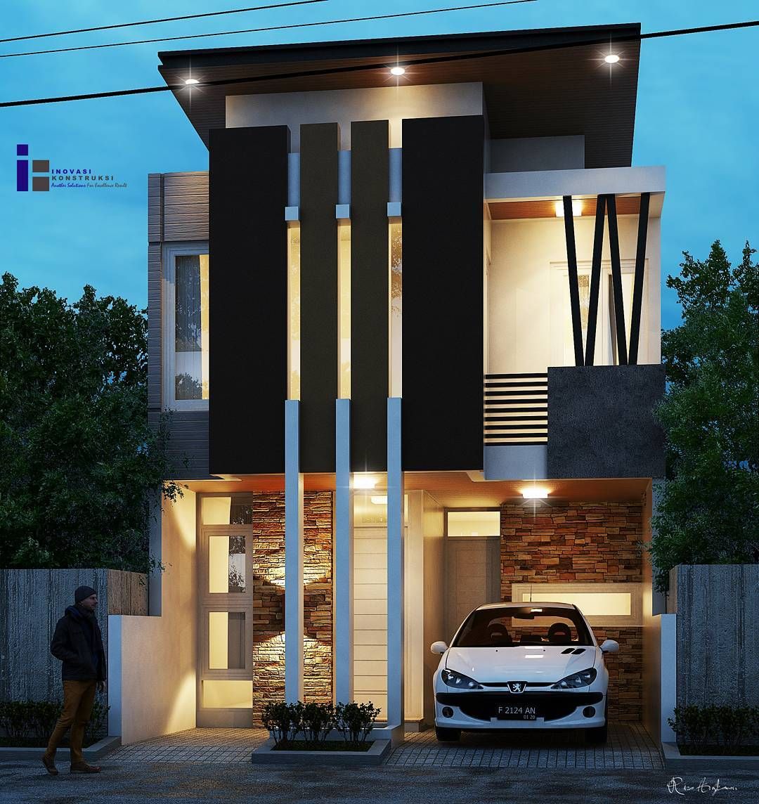 Detail Eksterior Rumah Minimalis Modern Nomer 23