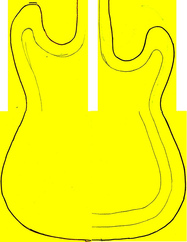 Detail Electric Guitar Cake Template Nomer 5