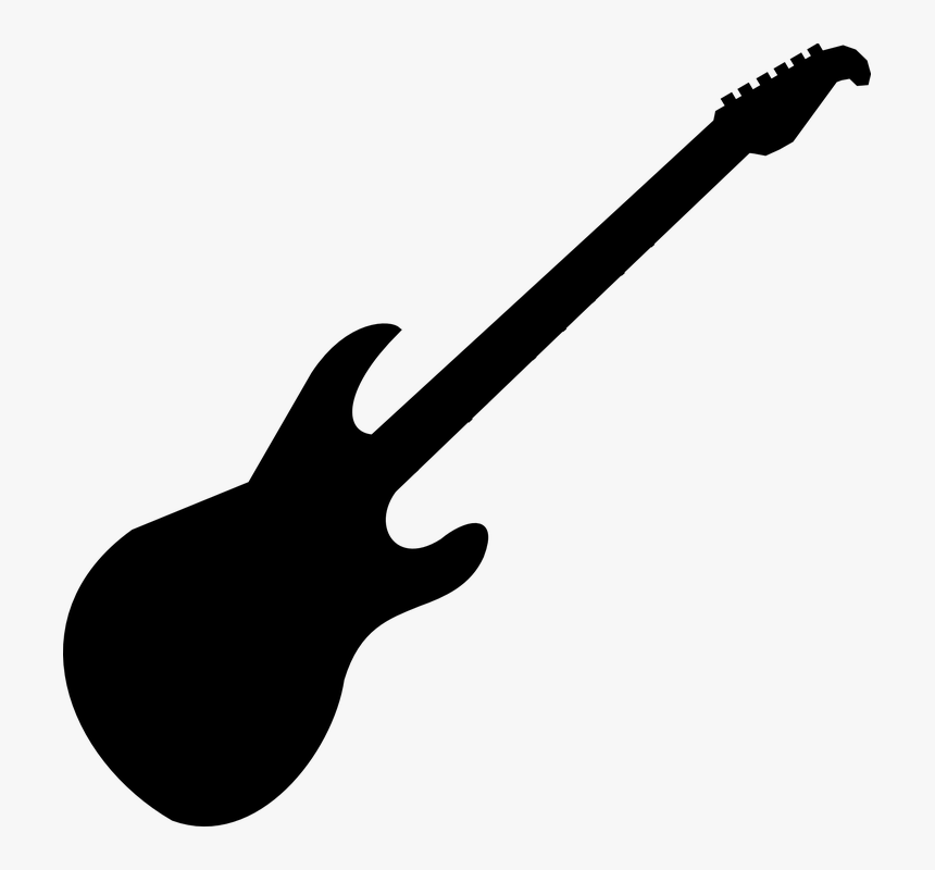 Detail Electric Guitar Clipart Black And White Nomer 11
