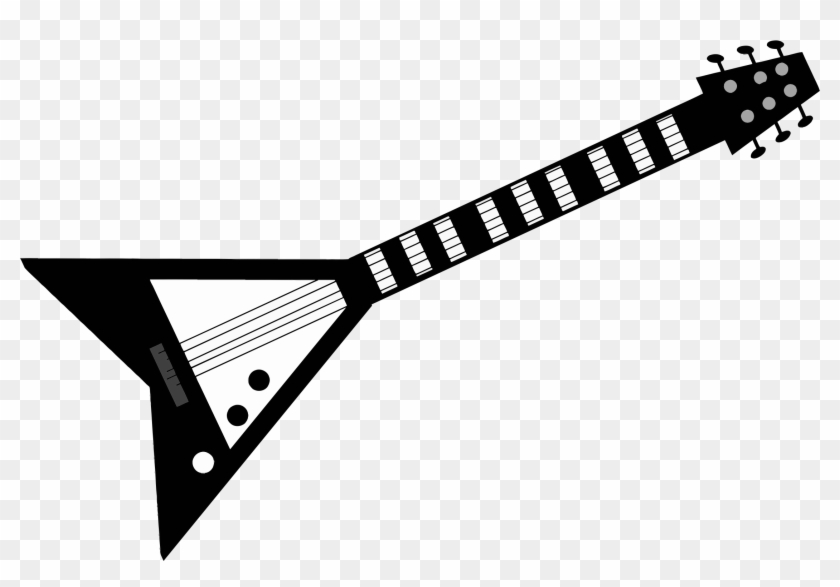 Detail Electric Guitar Clipart Black And White Nomer 12