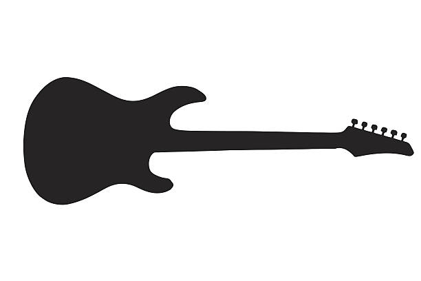 Detail Electric Guitar Clipart Black And White Nomer 13