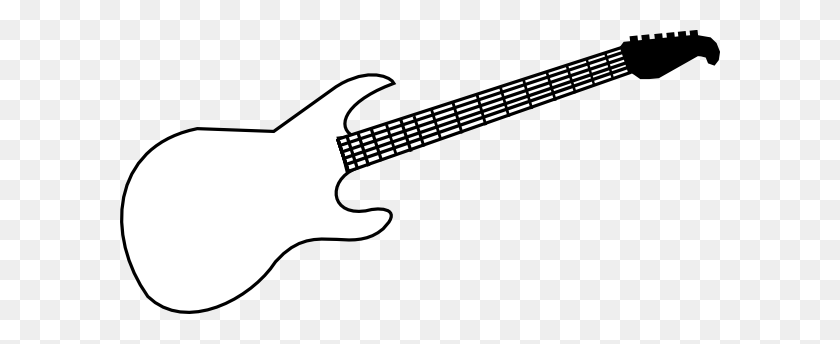 Detail Electric Guitar Clipart Black And White Nomer 16