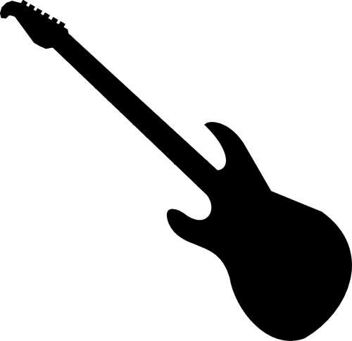 Detail Electric Guitar Clipart Black And White Nomer 17