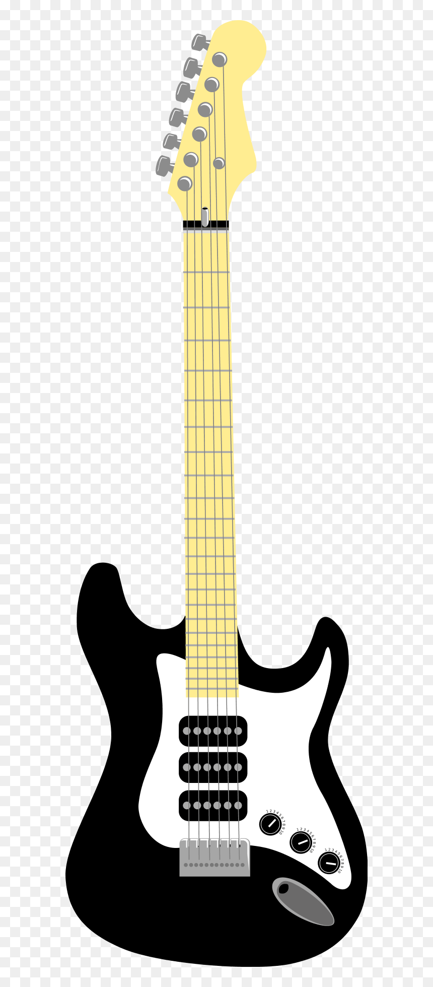 Detail Electric Guitar Clipart Black And White Nomer 26