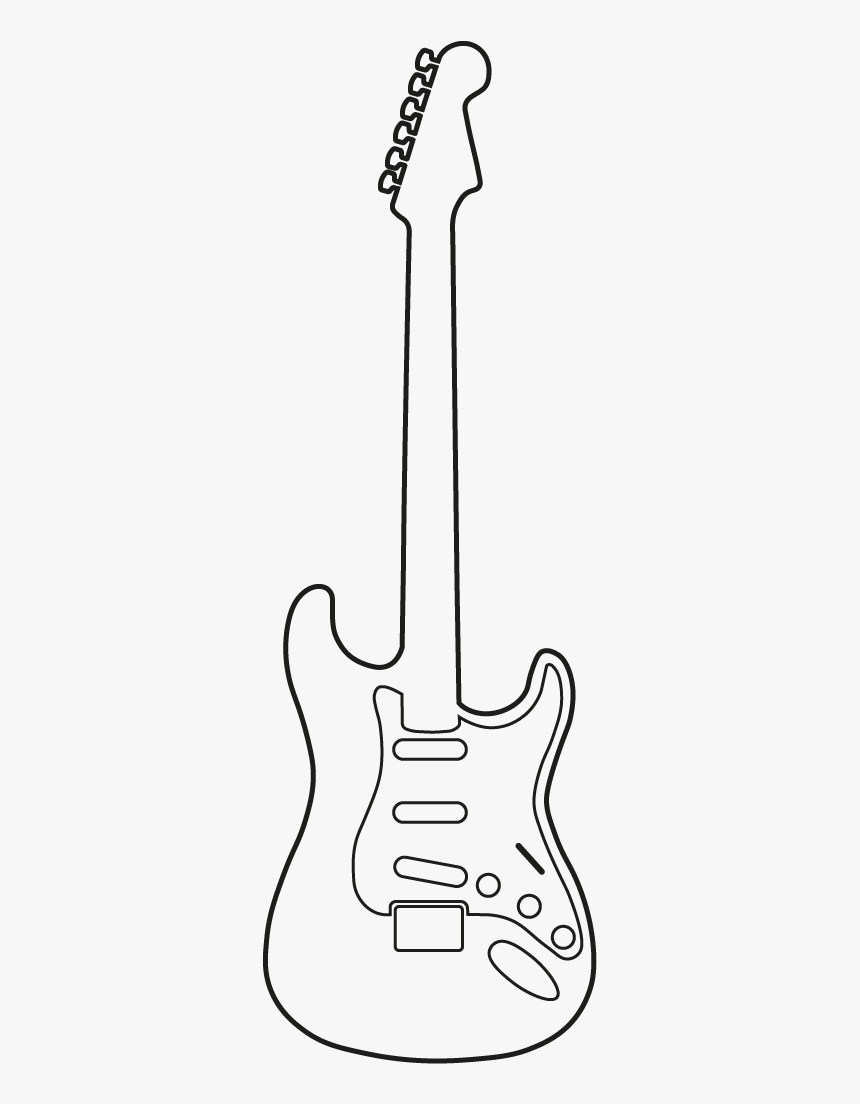 Detail Electric Guitar Clipart Black And White Nomer 4