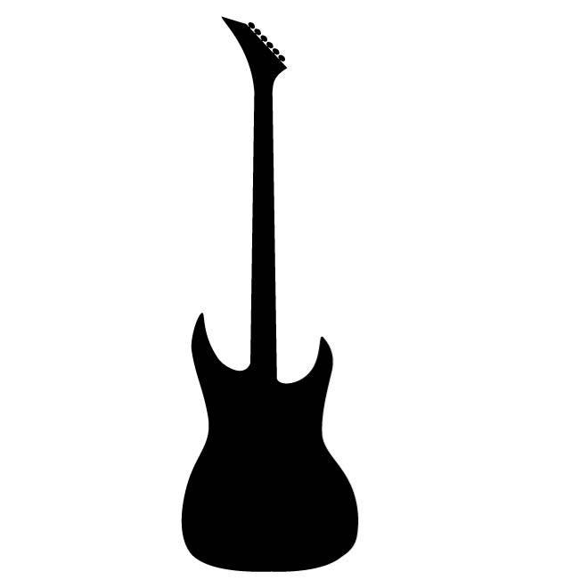 Detail Electric Guitar Silhouettes Nomer 19