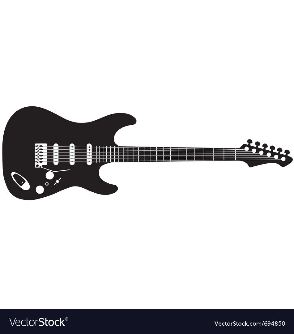 Detail Electric Guitar Silhouettes Nomer 3