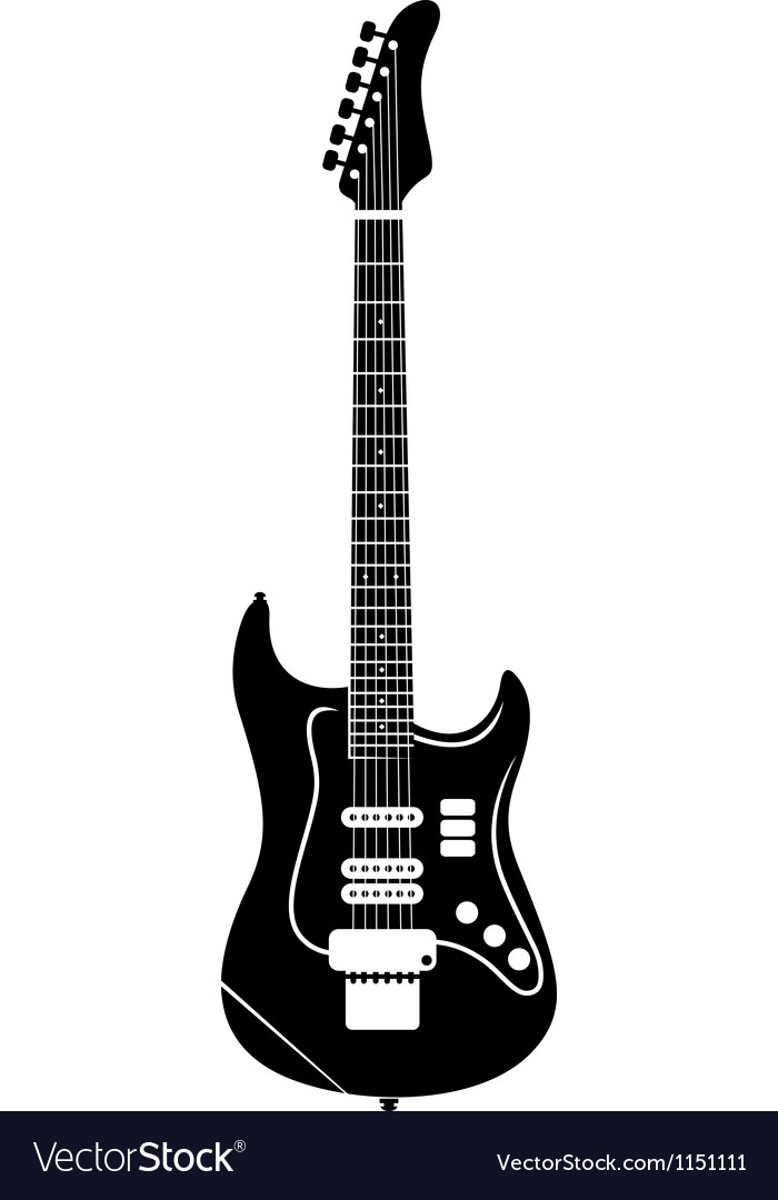 Detail Electric Guitar Silhouettes Nomer 26