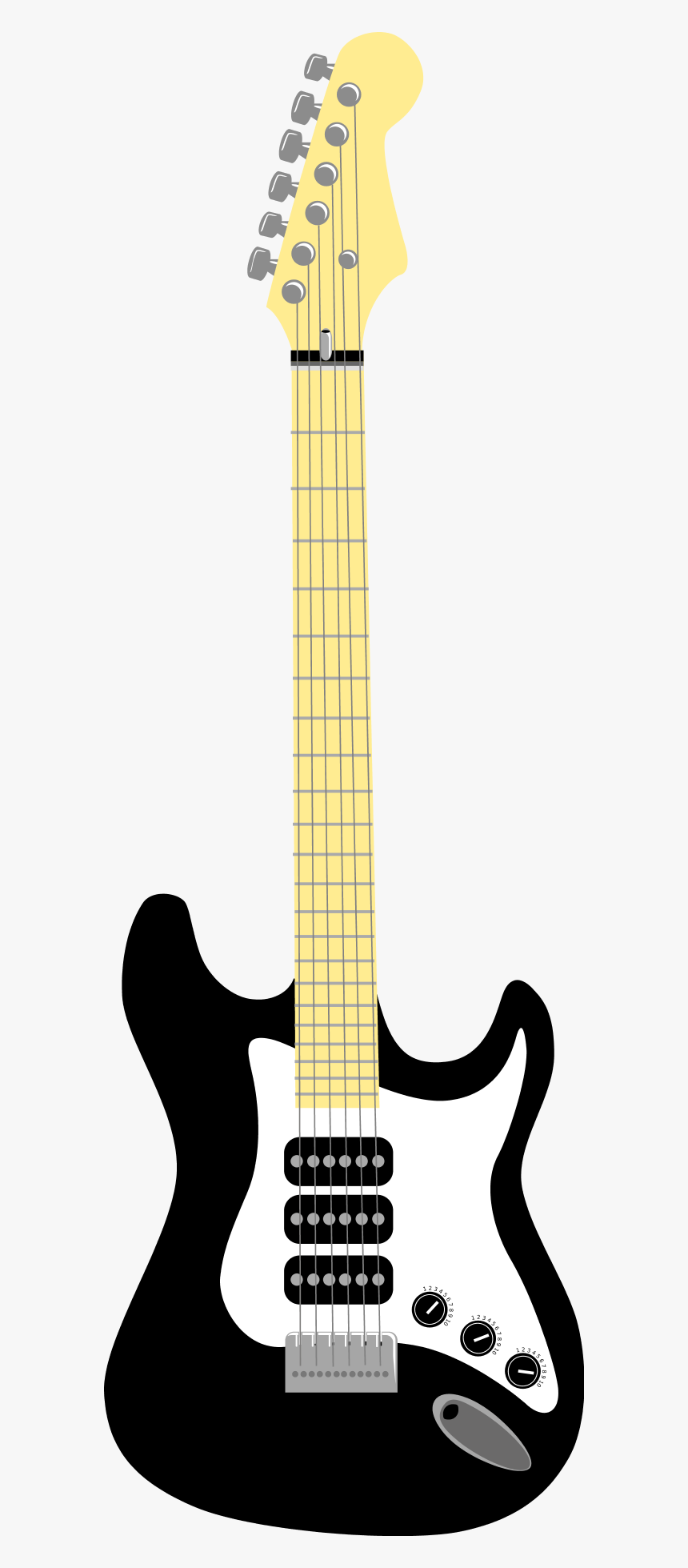 Detail Electric Guitar Transparent Nomer 28