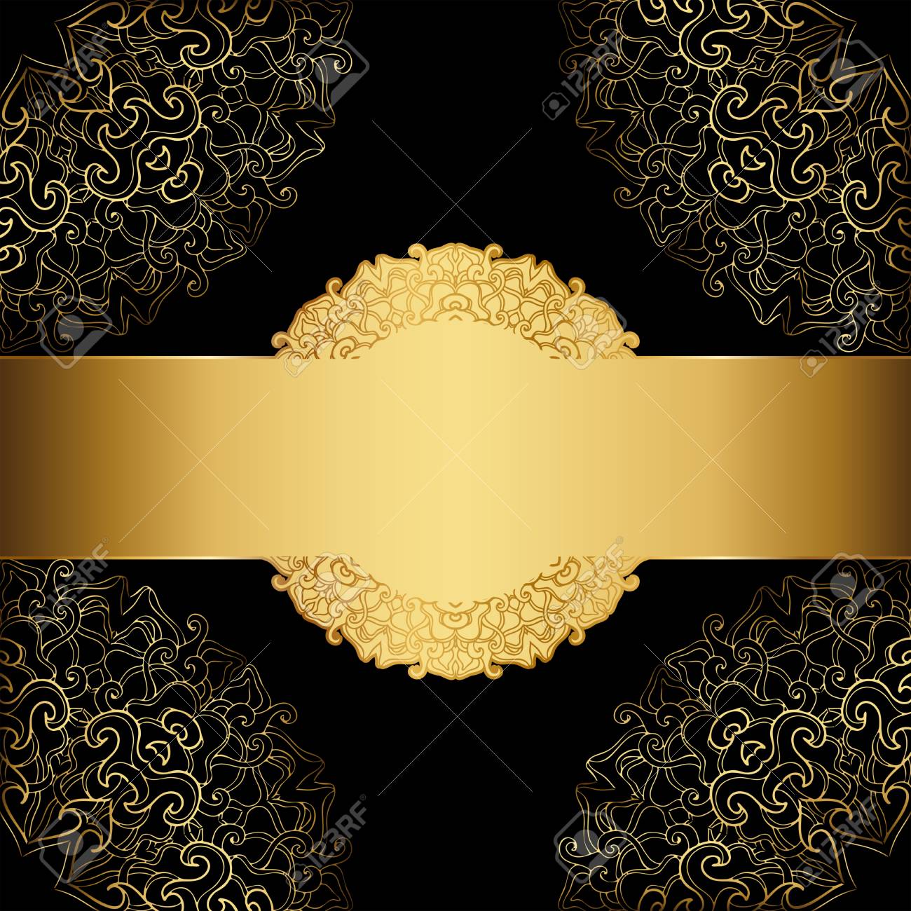 Detail Elegant Black And Gold Background Nomer 33