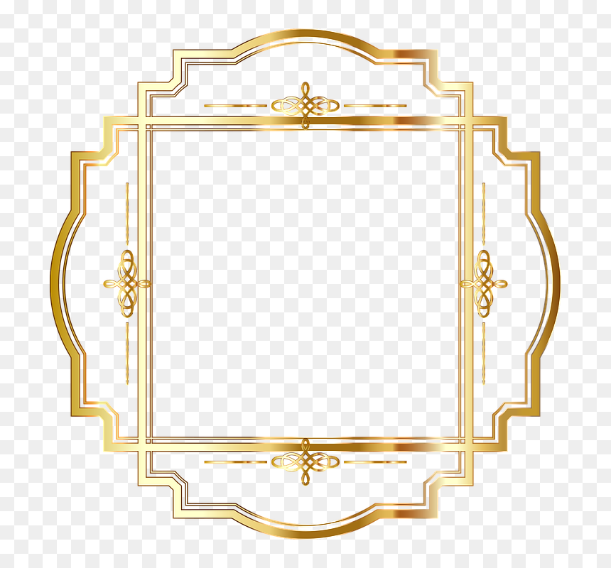 Detail Elegant Gold Border Png Nomer 37