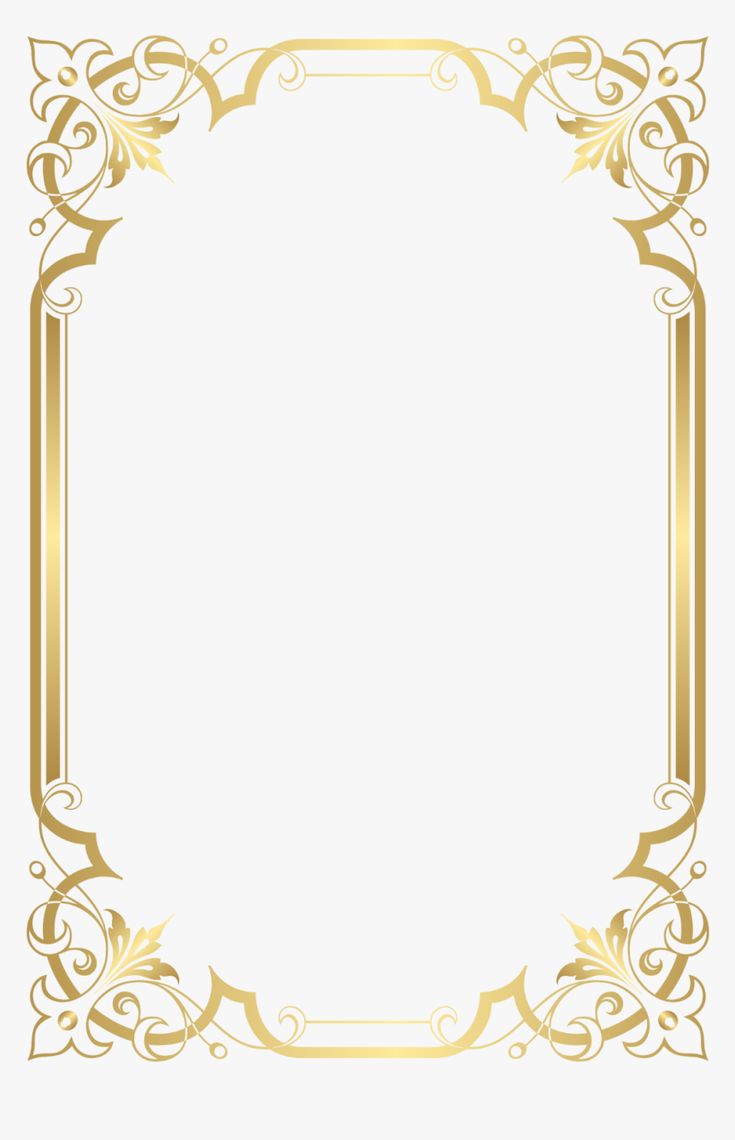 Detail Elegant Gold Border Png Nomer 5