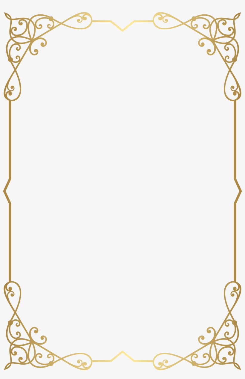 Detail Elegant Gold Frame Png Nomer 7