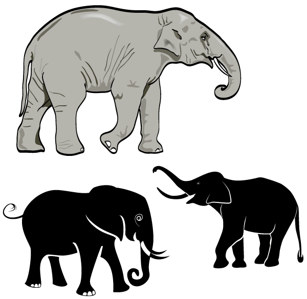 Detail Elephant Vector Png Nomer 20