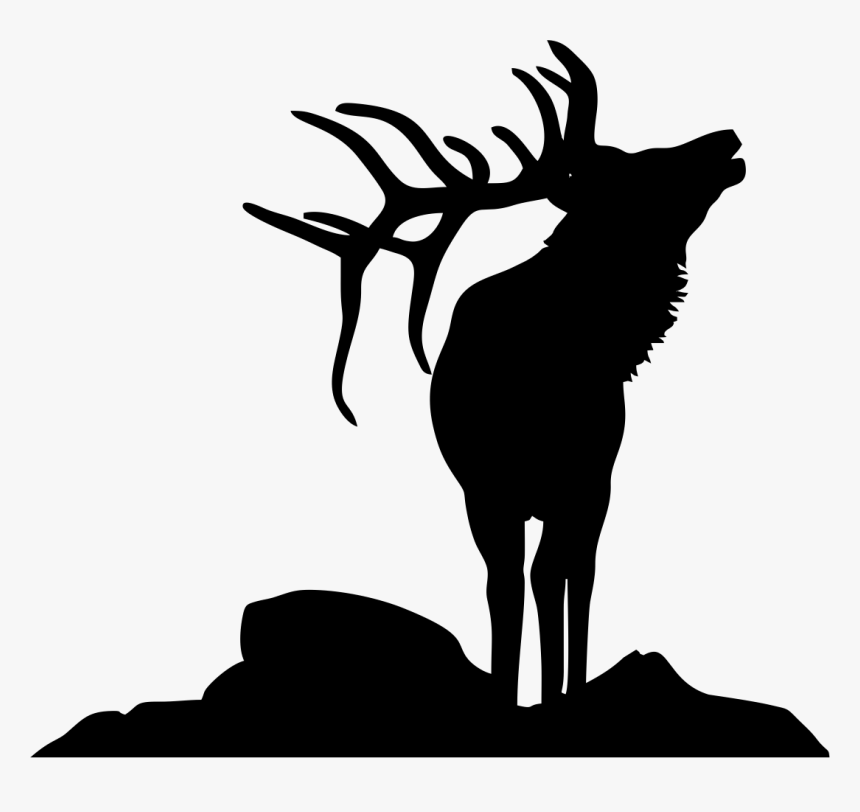 Detail Elk Silhouette Clip Art Nomer 10