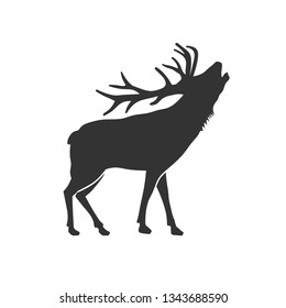 Detail Elk Silhouette Clip Art Nomer 4