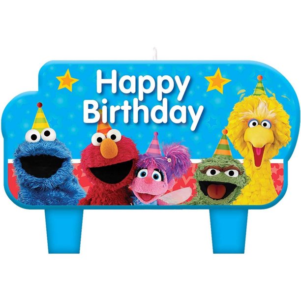 Detail Elmo 2nd Birthday Candle Nomer 3