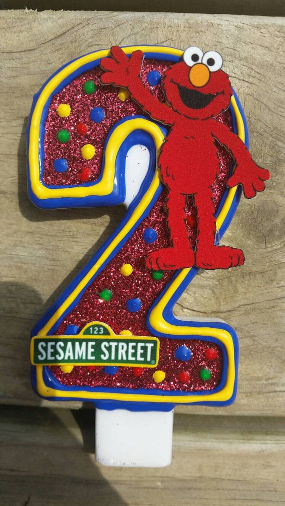 Detail Elmo 2nd Birthday Candle Nomer 6