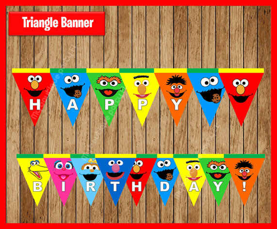 Detail Elmo Birthday Banner Printable Nomer 12