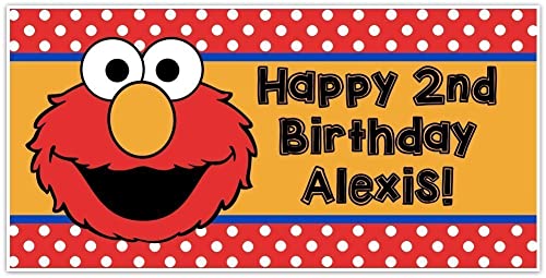 Detail Elmo Birthday Banner Printable Nomer 13