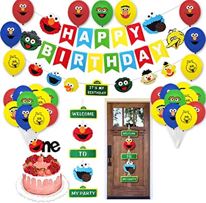 Detail Elmo Birthday Banner Printable Nomer 18