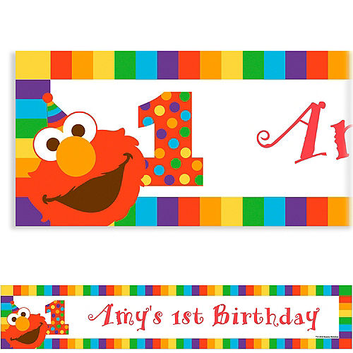 Detail Elmo Birthday Banner Printable Nomer 19