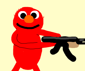Detail Elmo Came With That Ak 47 Nomer 40