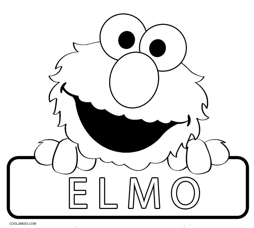 Detail Elmo Clipart Black And White Nomer 22