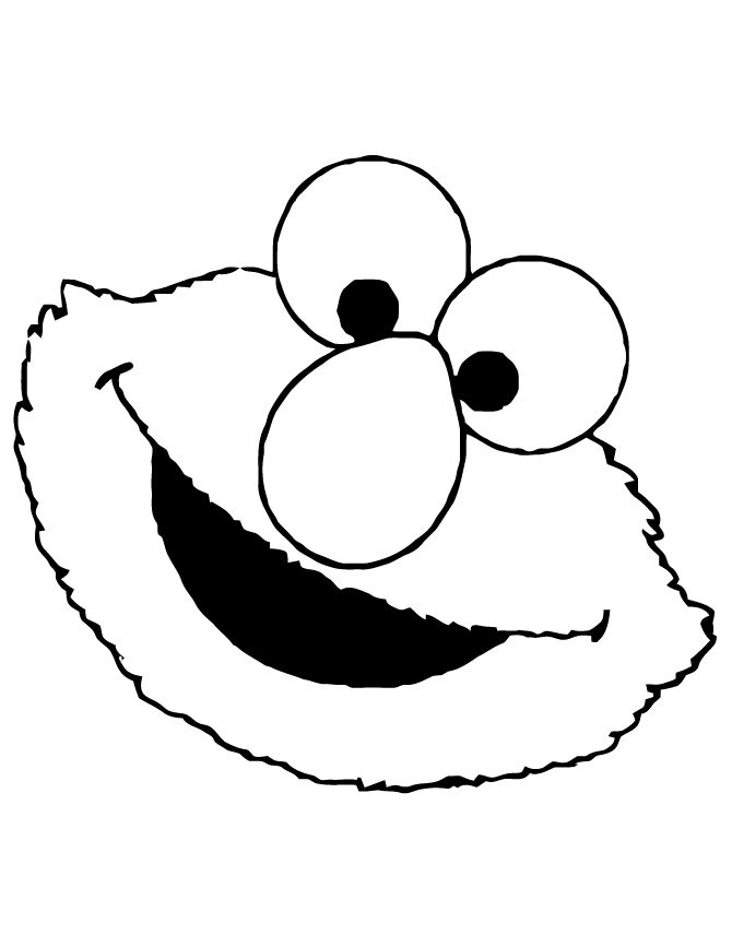 Detail Elmo Clipart Black And White Nomer 31