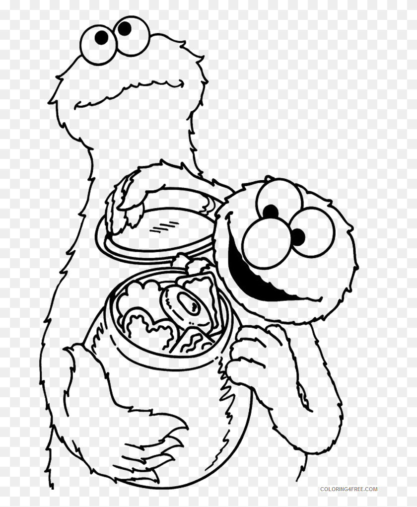 Detail Elmo Clipart Black And White Nomer 36