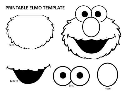 Detail Elmo Cutouts Nomer 10