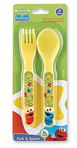 Detail Elmo Fork And Spoon Nomer 14